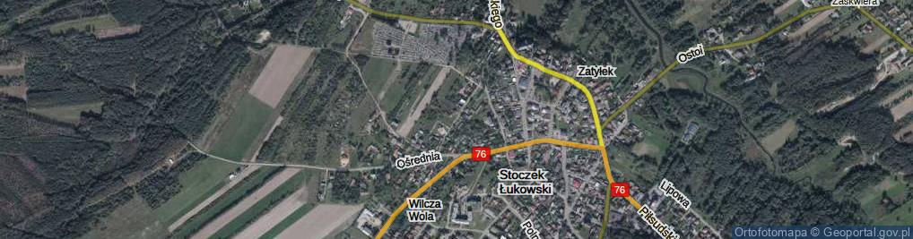 Zdjęcie satelitarne Wilcza Wola ul.